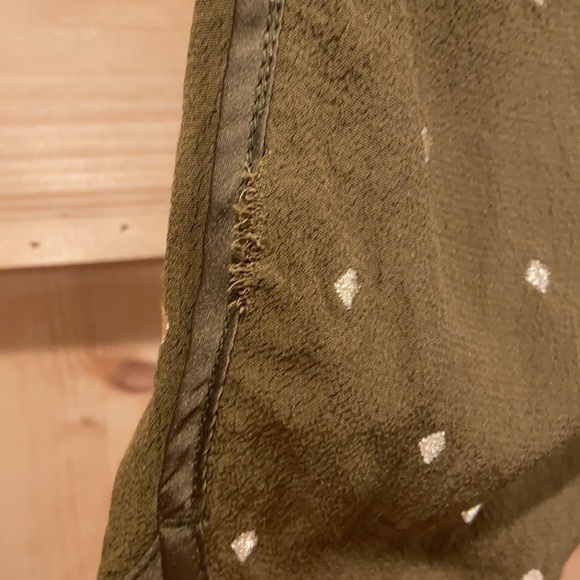 Elevenses Goldform Olive Skinny Crop Pull On Pants Size 2 - Picture 6 of 13